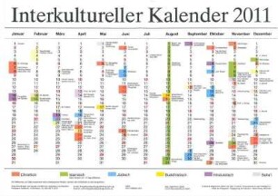 "Interkultureller Kalender 2011"