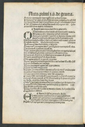 Incipiunt autoritates primi libri de generatione.