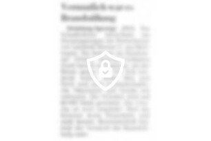 Vermutlich war es Brandstiftung
