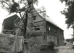 Crottendorf (Kreis Annaberg), Güterweg 156. Gehöft. Wohnstallhaus