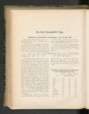 Aus dem Schutzgebiete Togo.