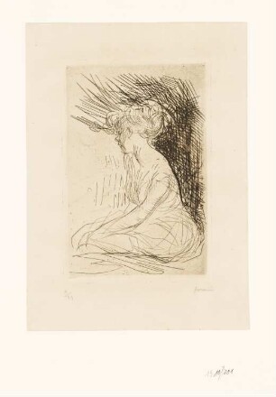 Sitzendes Mädchen