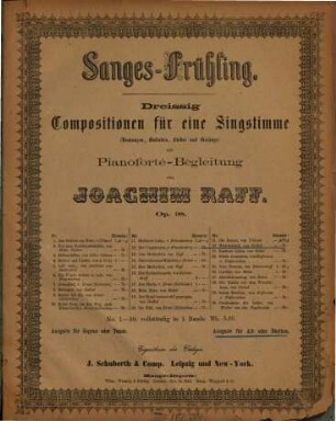 Mädchenlied : für eine Singstimme mit Pianoforte-Begleitung ; op. 98,22