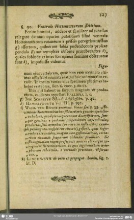 §. 90. Ventrale Hottentottarum fictitium