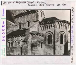 Les-Aix-d'Angillon: Pfarrkirche Saint-Germain, Chor Äußeres von Südosten