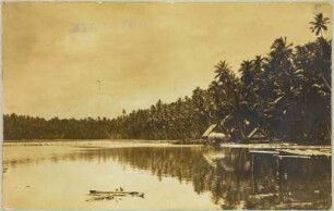 Häuser in der Lagune (Hamburger Südsee-Expedition 1908-1910)