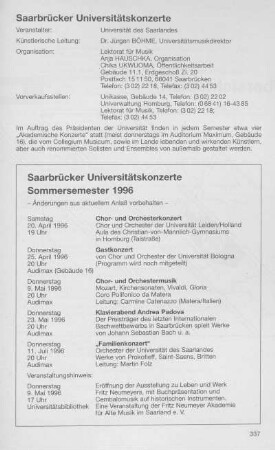Saarbrücker Universitätskonzerte