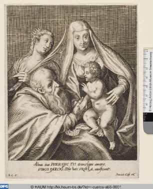 Maria mit dem Kinde und der Heiligen Ursula
