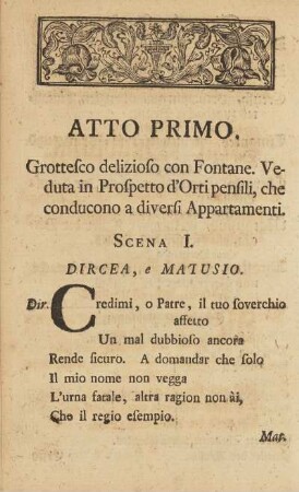 Atto Primo