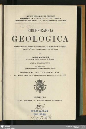 9.1906: Bibliographia geologica