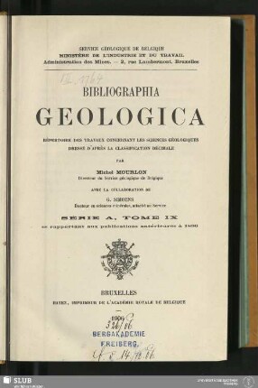 9.1906: Bibliographia geologica