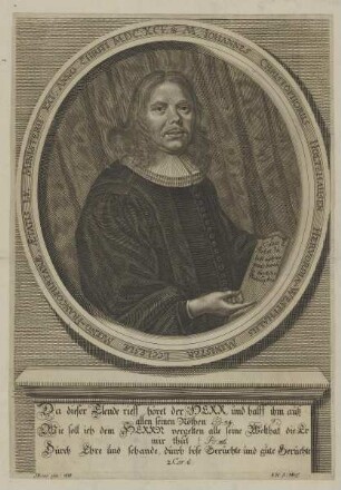 Bildnis des Iohannes Christophorus Holtzhausen