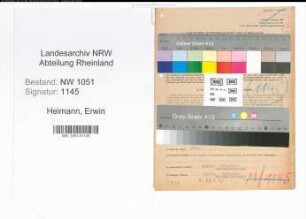 Entnazifizierung Erwin Heimann , geb. 06.04.1893 (Landwirt)