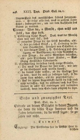 Sechs und zwanzigster Text