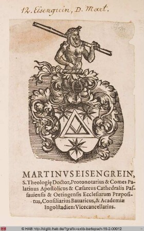 Wappen des Dr. Martin Eisengrein