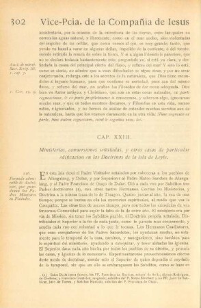 Cap. XXIII. Ministerios, conversiones senaladas, y otros casos de particular edificacion en las doctrinas de la Isla de Leyte