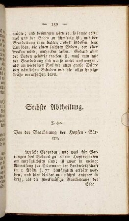 Sechste Abtheilung.