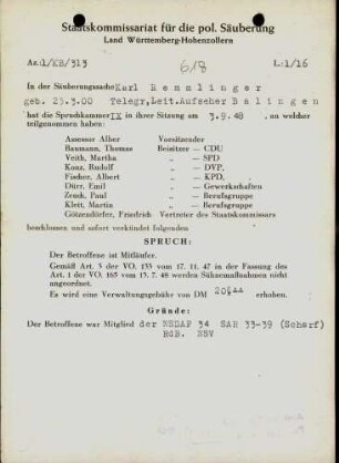 Remmlinger, Karl
