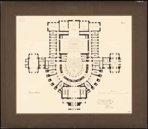 Theater auf dem Lützowplatz, Berlin: Grundriss Parkett 1:150