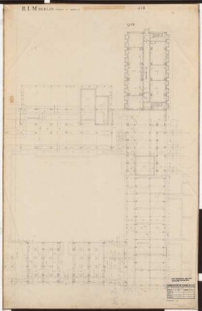 Reichsluftfahrtministerium, Berlin: Teilgrundriss L1/L2/Q1 1:100 (KG)