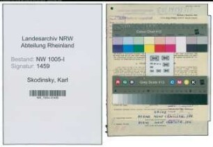 Entnazifizierung Karl Skodinsky , geb. 25.06.1888 (Oberaufseher)