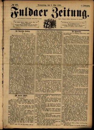 Ausgabe vom Donnerstag, den 08. Mai 1890.
