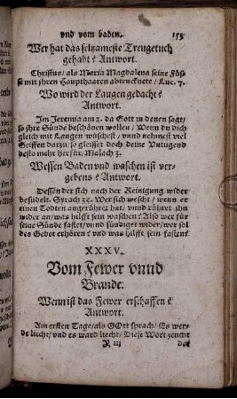 XXXV. Vom Fewer unnd Brande