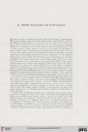 14: Il primo maestro di Raffaello