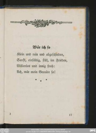 Wär ich so
