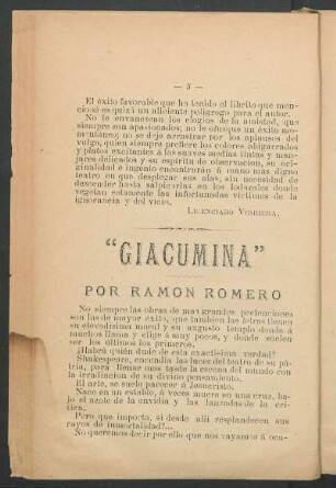 "Giacumina" por Ramón Romero