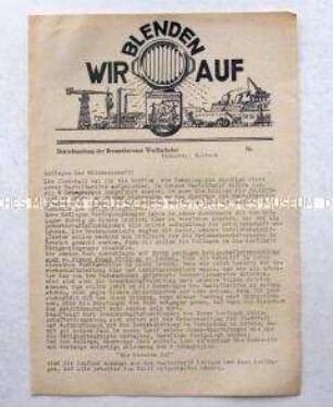 Hektografierte Betriebszeitung der KPD für die Belegschaft der Bremerhavener Werften u.a. zu Tariffragen