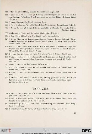 Teppiche (Nr. 514-545)