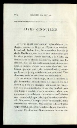Livre Cinquième.