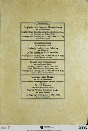 Voranzeige