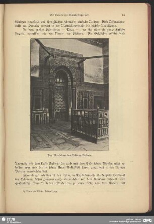 Das Mausoleum des Sultans Beibars