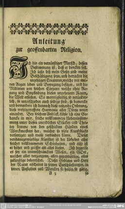 Anleitung zur geoffenbarten Religion
