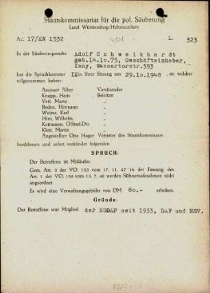 Schweikhardt, Adolf