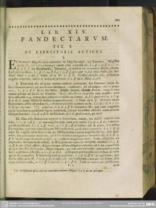 Lib. XIV. Pandectarum