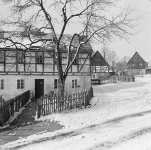 Fachwerkhäuser in Großhähnchen : Tykowane domy we Wulkim Wosyku : Großhähnchen / Wulki Wosyk