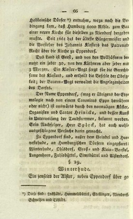 § 19. Winterhude