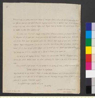 Brief von Abeken, Bernhard Rudolf an Goethe, Johann Wolfgang von