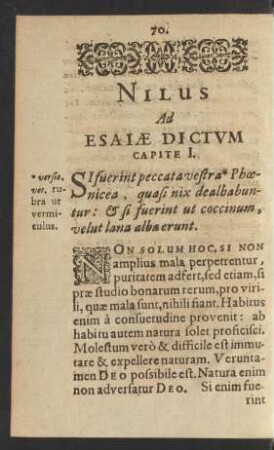 Nilus Ad Esaiae Dictum Capite I.