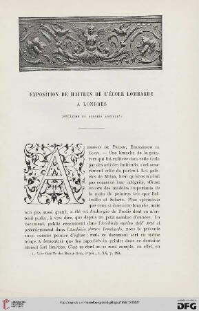 3. Pér. 20.1898: Exposition de maîtres de l'École Lombarde à Londres, [2]