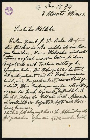 Brief 37: 18.01.1894