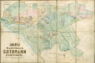 N° X; Charte von der Dorffeldmark Gothmann, D. A. Boizenburg