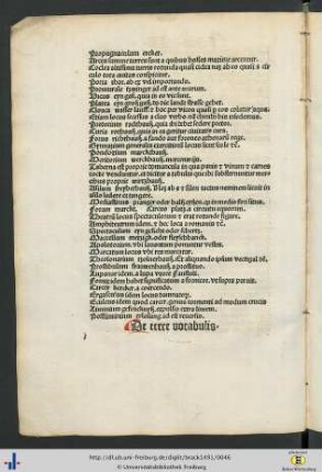De terre vocabulis