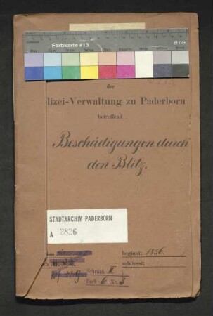 Beschädigungen durch den Blitz
