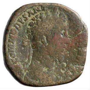Münze, Sesterz, 184 - 186 n. Chr.
