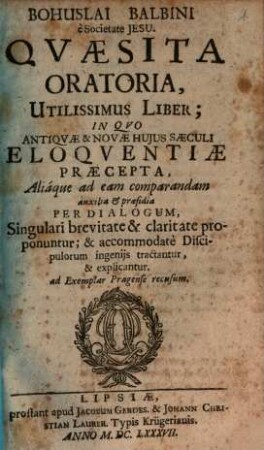 Quaesita Oratoria