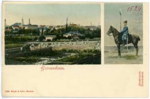 Großenhain. Ortsansicht,Reiter